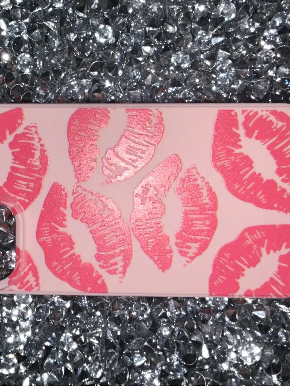 Pink Lip Print Phone Case - Women Accessories